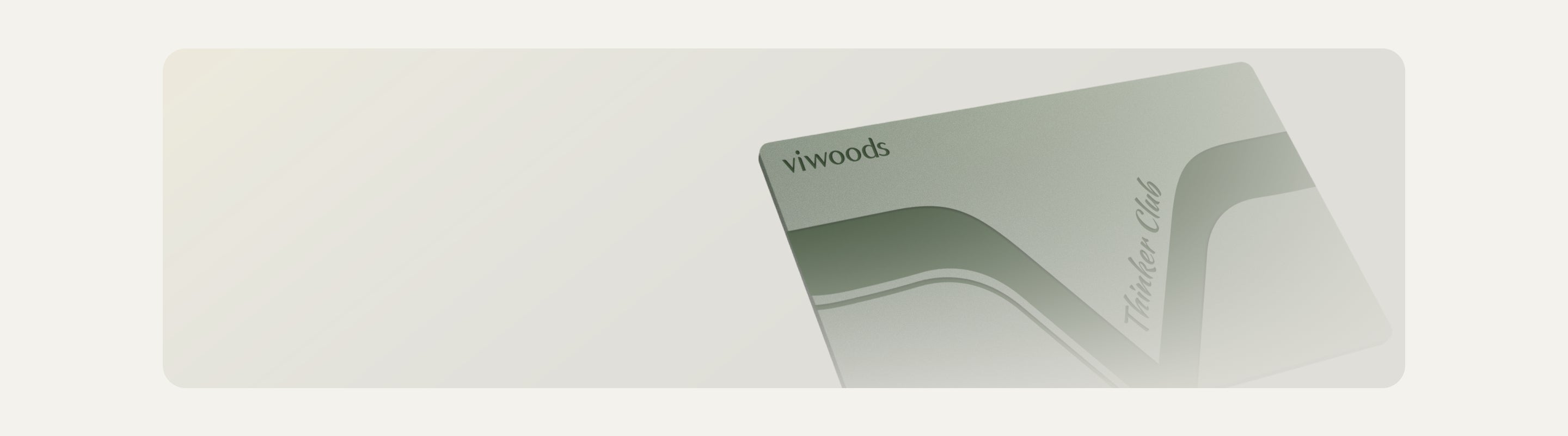 viwoods AiPaper Cartoon Edition digital render close-up view, matte sage green e-ink tablet corner with printed viwoods brand logo on clean off-white background